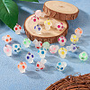 32Pcs 8 Colors Luminous Transparent Resin Pendants FIND-TA0002-48-6