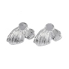 Non-Tarnish 304 Stainless Steel Stud Earring Findings STAS-F286-06A-P-2