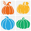4Pcs 4 Styles PET Hollow Out Drawing Painting Stencils DIY-WH0394-0346-1