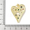 Brass Micro Pave Cubic Zirconia Pendants KK-L239-062G-02-3