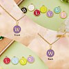 120Pcs 12 Colors Golden Plated Alloy Charms ENAM-SZ0001-64W-6