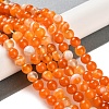 Natural Striped Agate/Banded Agate Beads Strands G-Z060-A01-A03-2