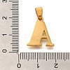 Ion Plating(IP) 304 Stainless Steel Rhinestone Pendants STAS-U035-01G-A-3