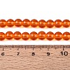 Transparent Glass Beads Strands GLAA-T032-T6mm-25-2