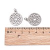 Non-Tarnish 304 Stainless Steel Pendants STAS-S105-T523S-4