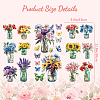 3 Sheets 3 Styles PVC Waterproof Decorative Stickers DIY-WH0404-067-2