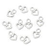 SHEGRACE Brass Heart Charms XGR0161P-100P-2