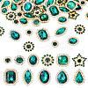 100Pcs Teardrop/Heart/Star Sew on Rhinestones GACR-TA0001-07C-1