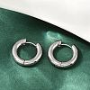 202 Stainless Steel Polishing Hoop Earrings EJEW-M106-02P-08-1