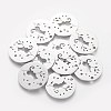 Non-Tarnish 201 Stainless Steel Kitten Pendants STAS-S105-T469-1