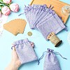 20Pcs Rectangle Polyester Imitation Burlap Packing Pouches Drawstring Bags ABAG-YW0001-18-3