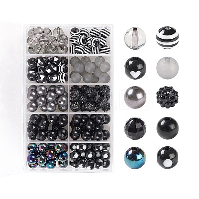 160Pcs 10 Styles Opaque & Transparent sgSACR-LS0001-02A-1