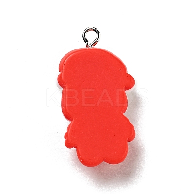 Christmas Opaque Resin Pendants LS-RESI-G043-A03-1