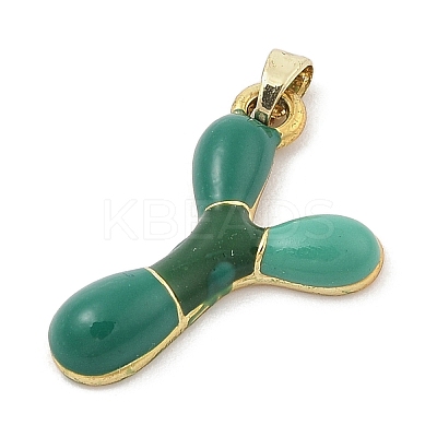 Alloy Enamel Pendants ENAM-S023-01G-Y-1