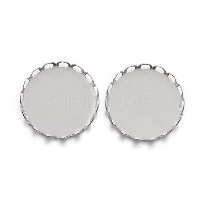 Tarnish Resistant 304 Stainless Steel Cabochon Settings LS-STAS-P249-16C-P-1