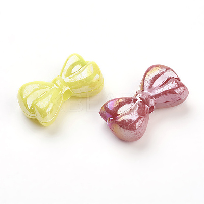 Mixed Opaque Acrylic Bowknot Beads X-SACR-R697-M53-1