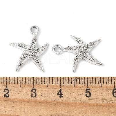 Alloy Crystal Rhinestone Pendants PALLOY-E775-16P-1