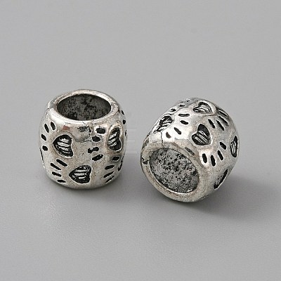 Tibetan Style Alloy European Beads TIBEB-WH0001-29-1