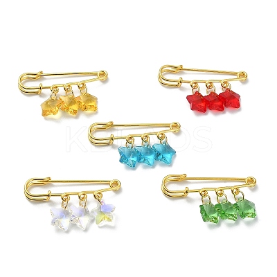 Golden Iron Brooches JEWB-BR00119-1
