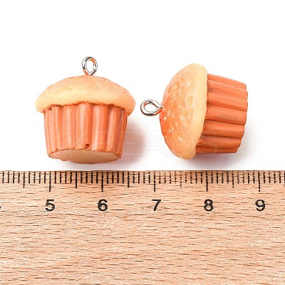 Opaque Resin Pendants RESI-K048-01E-1