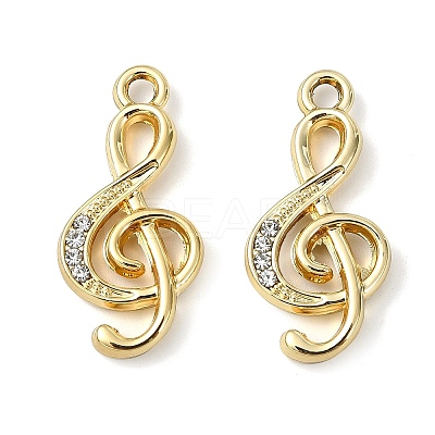 Alloy Crystal Rhinestone Pendants ALRI-T012-02G-1