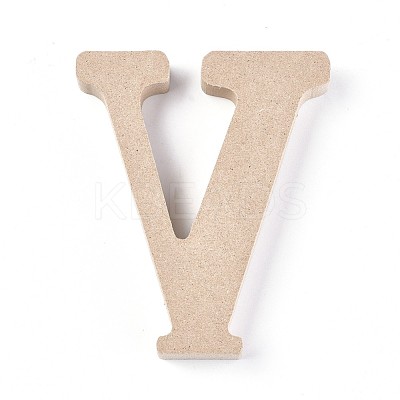 Letter Unfinished Wood Slices DIY-WH0162-62V-1