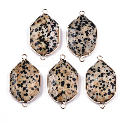 Natural Dalmatian Jasper Links Connectors G-T131-48G-04-1