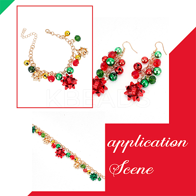 Christmas Star & Bell Alloy Pendant Necklaces & Charm Bracelets & Dangle Earrings SJEW-AN0001-15-1