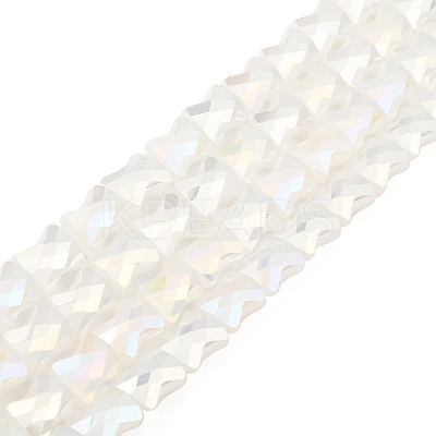 AB Color Plate Glass Beads Strands EGLA-P051-06A-C02-1