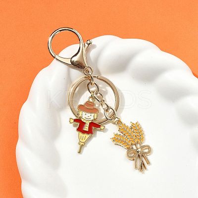3Pcs Alloy Enamel Keychains KEYC-FS00042-01-1