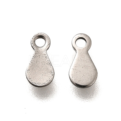 304 Stainless Steel Stamping Blank Tag Charms STAS-F311-04P-01-1