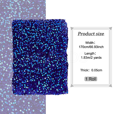Velvet Sequin Fabric DIY-WH0430-178B-1