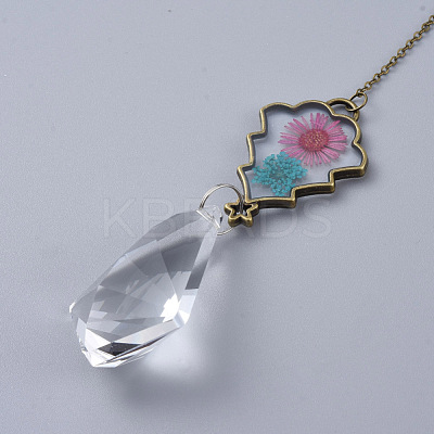 Crystals Chandelier Suncatchers Prisms AJEW-G025-D05-1