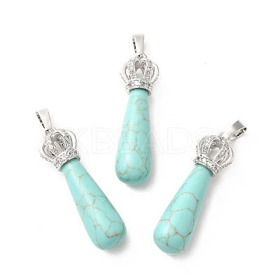 Natural & Synthetic Mixed Gemstone Pendants G-G976-01P-1