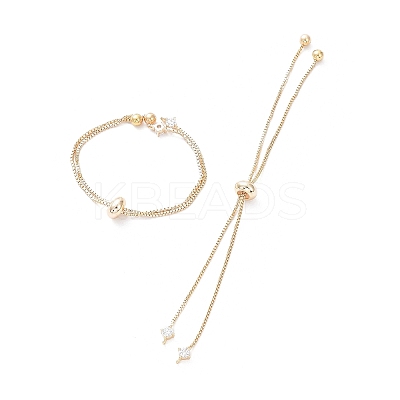 Rack Plating Brass Box Chain Link Bracelet Making KK-A183-01G-1