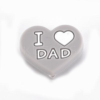 Mother's Day Father's Day Food Grade Eco-Friendly Silicone Focal Beads SIL-N002-10I-1