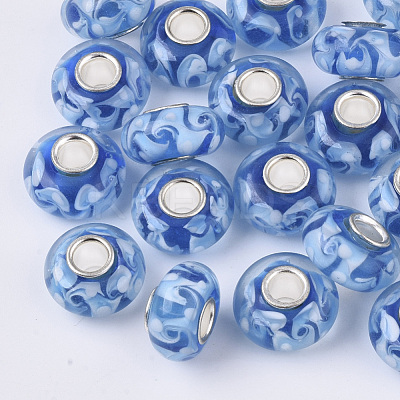 Handmade Lampwork European Beads LAMP-S193-003D-1