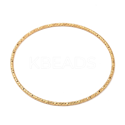 7Pcs PVD Vacuum Plating 304 Stainless Steel Textured Bangles Set for Women BJEW-A011-12D-G-1