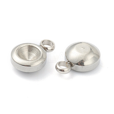 Tarnish Resistant 202 Stainless Steel Pendant Rhinestone Settings STAS-F266-26P-1