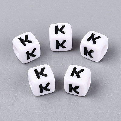 Opaque Acrylic Beads SACR-N020-04A-K-1
