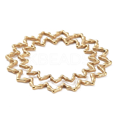 304 Stainless Steel Hollow Pendants LS-STAS-Q313-02G-1
