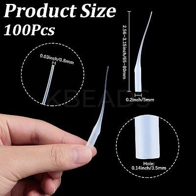 200Pcs Disposable Plastic Adhesive Glue Dropper TOOL-SP0001-11-1