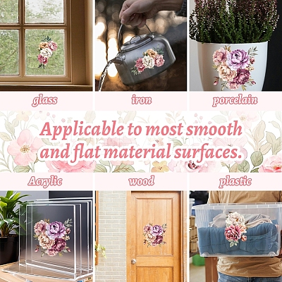 3 Sheets 3 Styles PVC Waterproof Decorative Stickers DIY-WH0404-092-1