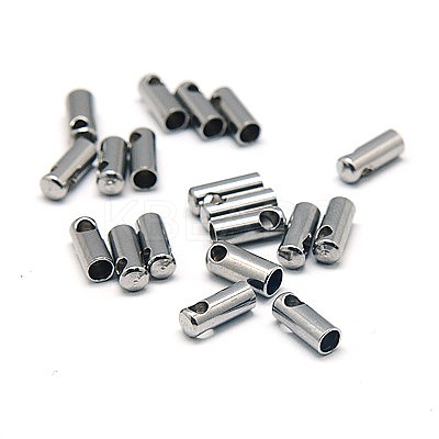 Tarnish Resistant 304 Stainless Steel Cord Ends STAS-E033-4-1
