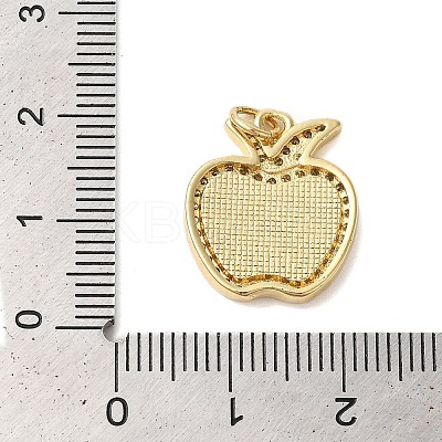 Brass Micro Pave Cubic Zirconia Pendants KK-K385-126G-1
