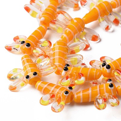 Autumn Theme Handmade Lampwork Beads Strands LAMP-T017-10-1