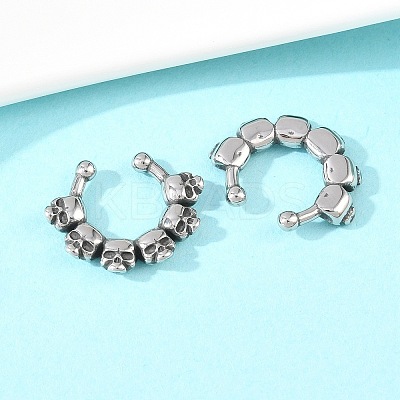 316 Stainless Steel Hoop Nose Rings AJEW-C044-05E-AS-1