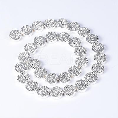 Electroplate Non-magnetic Synthetic Hematite Bead Strands G-Q465-08S-1
