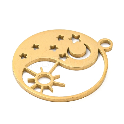 Ion Plating(IP) 304 Stainless Steel Pendants STAS-B056-26G-02-1