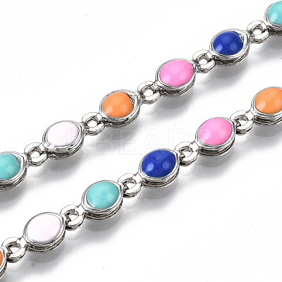 Brass Enamel Chains CHC-T012-22P-1